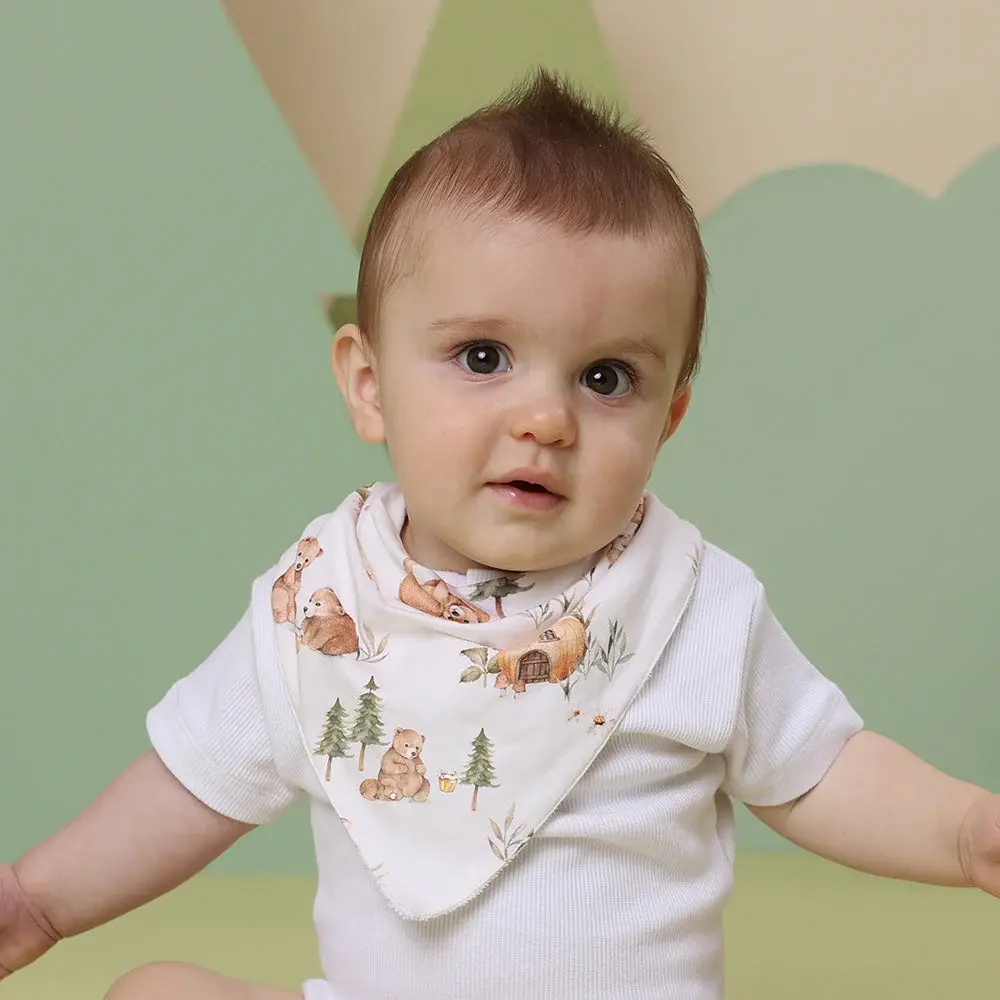 Snuggle Hunny Kids Snuggle Hunny Bears Organic Dribble Bib