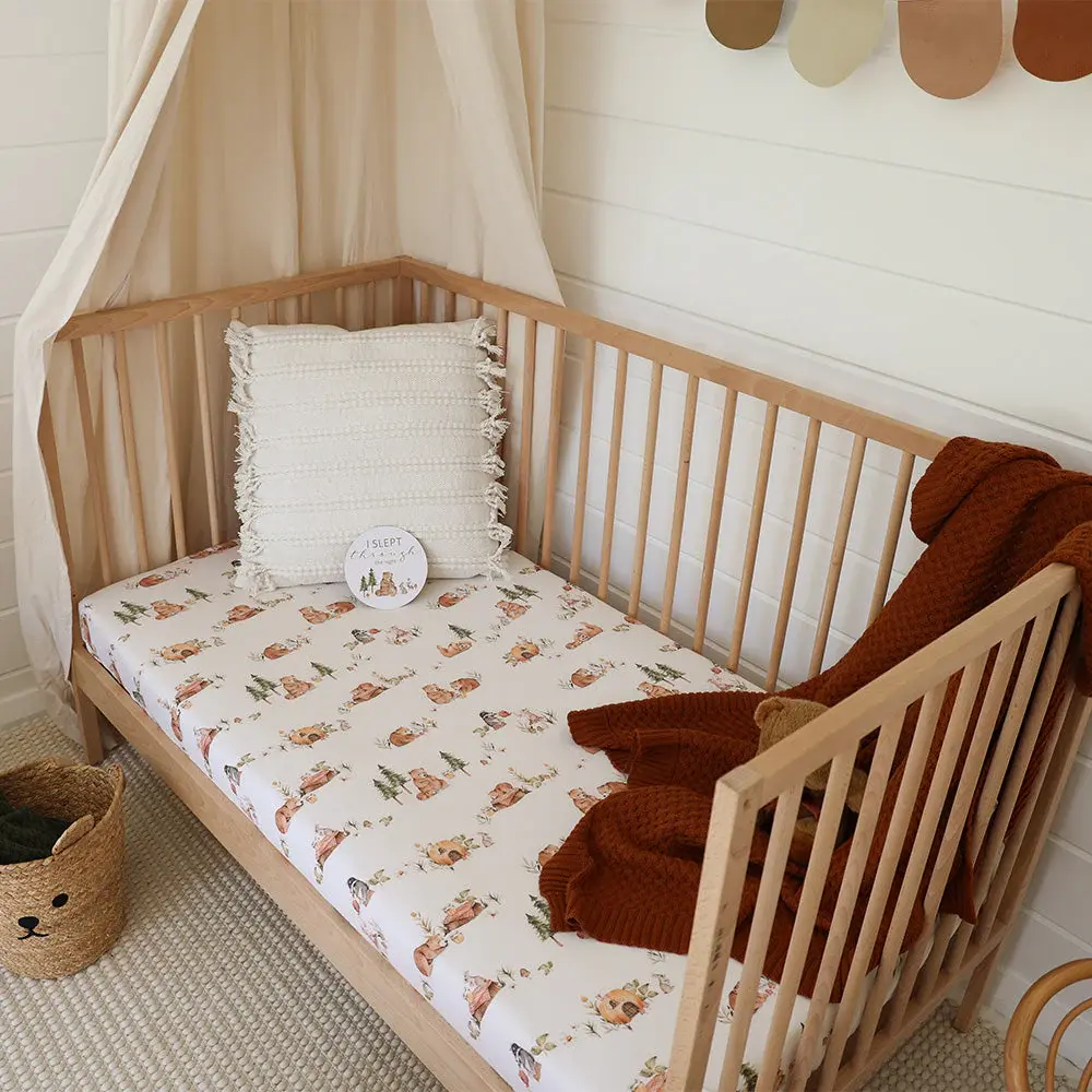 Snuggle Hunny Kids Snuggle Hunny Bears Organic Fitted Cot Sheet