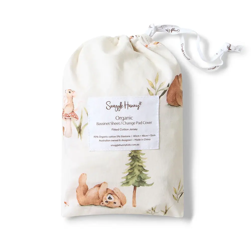 Snuggle Hunny Kids Snuggle Hunny Bears Organic Bassinet Sheet / Change Pad Cover