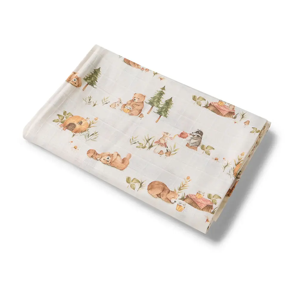 Snuggle Hunny Kids Snuggle Hunny Bears Organic Muslin Wrap