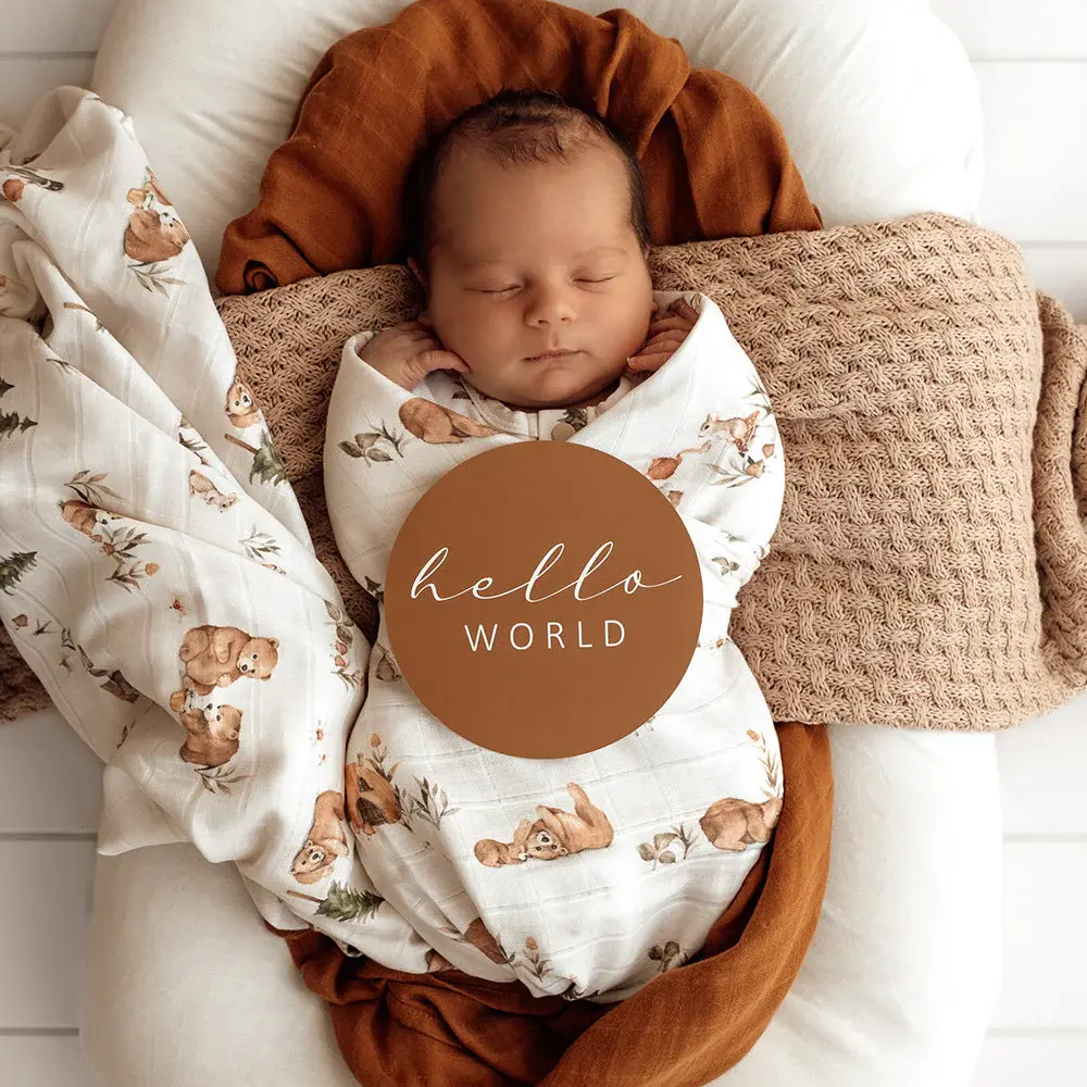 Snuggle Hunny Kids Snuggle Hunny Bears Organic Muslin Wrap