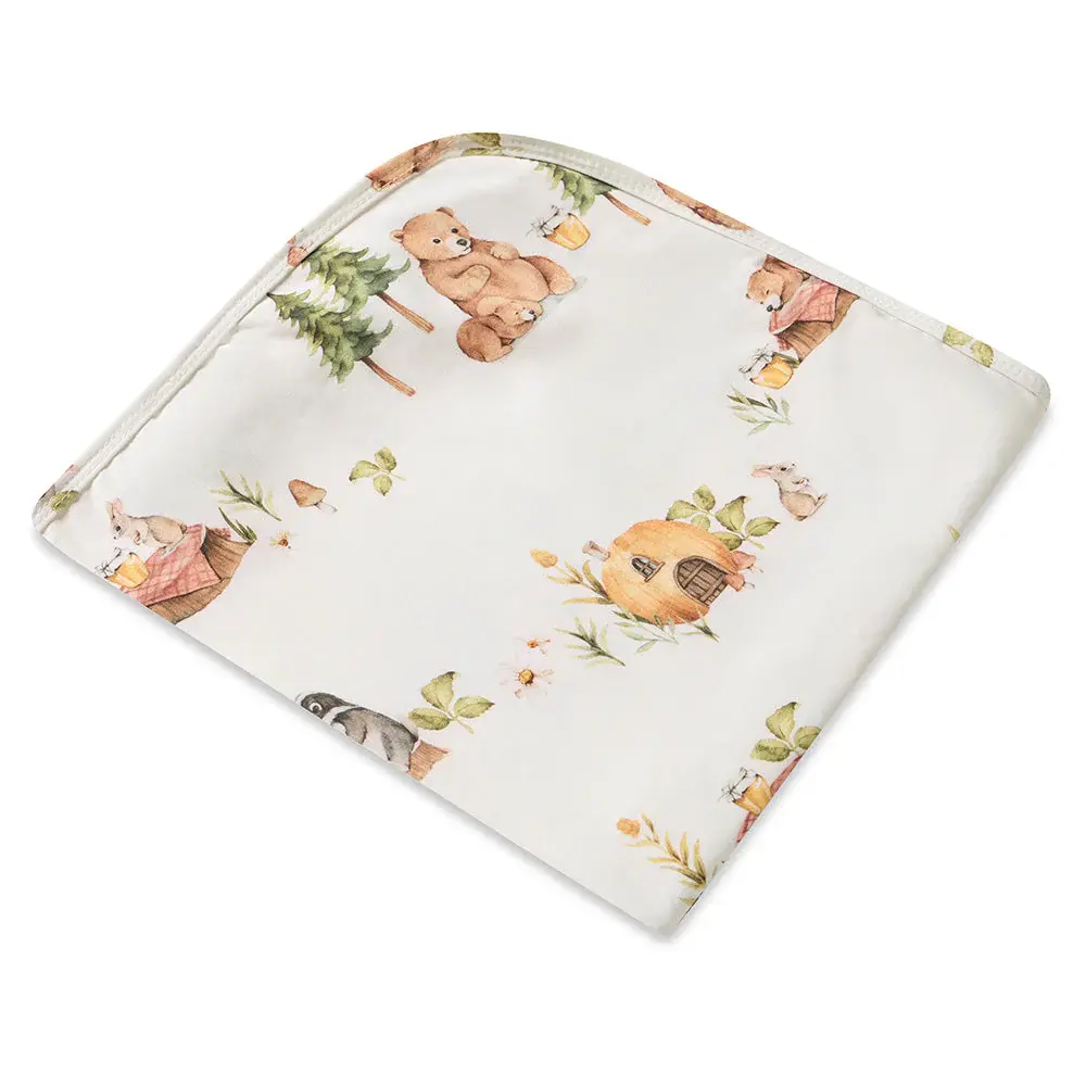 Snuggle Hunny Kids Snuggle Hunny Bears Organic Jersey Wrap & Beanie Set