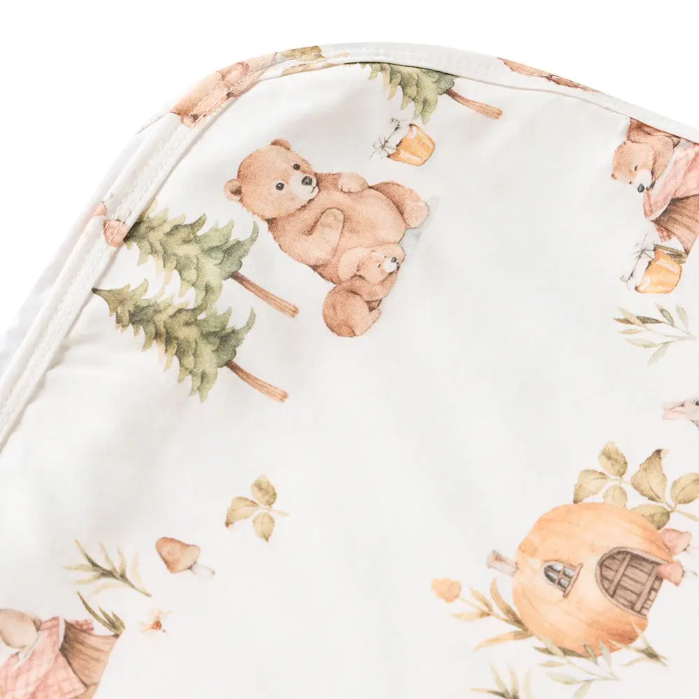 Snuggle Hunny Kids Snuggle Hunny Bears Organic Jersey Wrap & Beanie Set