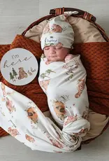 Snuggle Hunny Kids Snuggle Hunny Bears Organic Jersey Wrap & Beanie Set