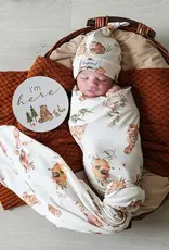Snuggle Hunny Kids Snuggle Hunny Bears Organic Jersey Wrap & Beanie Set