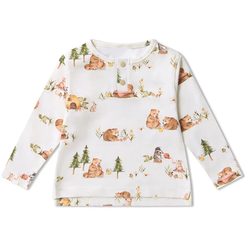 Snuggle Hunny Kids Snuggle Hunny Bears Organic Long Sleeve Top