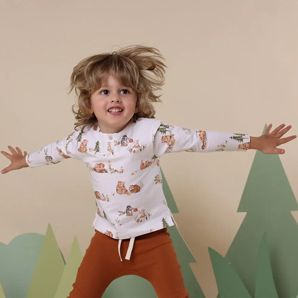 Snuggle Hunny Kids Snuggle Hunny Bears Organic Long Sleeve Top