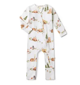 Snuggle Hunny Kids Snuggle Hunny Bears Organic Snugglesuit Convertible Romper
