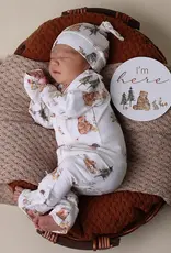 Snuggle Hunny Kids Snuggle Hunny Bears Organic Snugglesuit Convertible Romper