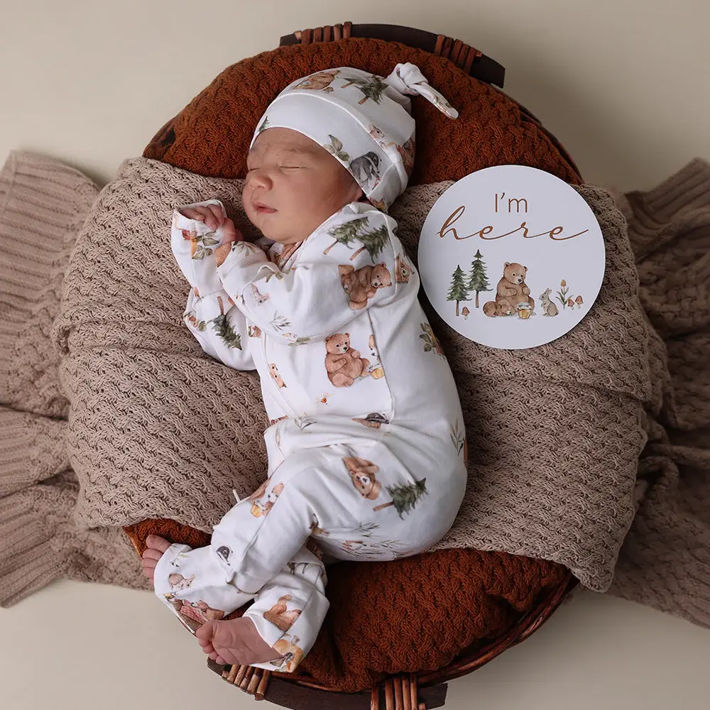 Snuggle Hunny Kids Snuggle Hunny Bears & Bronze Reversible Milestone Cards