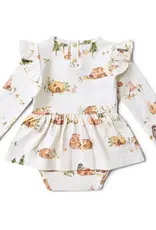 Snuggle Hunny Kids Snuggle Hunny Bears Long Sleeve Organic Dress
