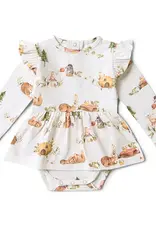Snuggle Hunny Kids Snuggle Hunny Bears Long Sleeve Organic Dress