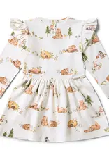 Snuggle Hunny Kids Snuggle Hunny Bears Long Sleeve Organic Dress