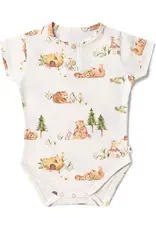 Snuggle Hunny Kids Snuggle Hunny Bears Short Sleeve Organic Bodysuit
