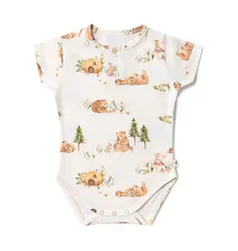 Snuggle Hunny Kids Snuggle Hunny Bears Short Sleeve Organic Bodysuit