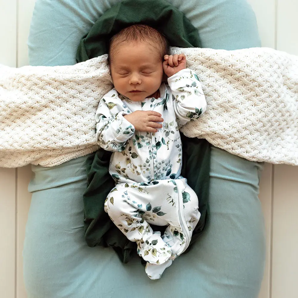 Snuggle Hunny Kids Snuggle Hunny Eden Organic Snuggle Sleepsuit Zip Footie