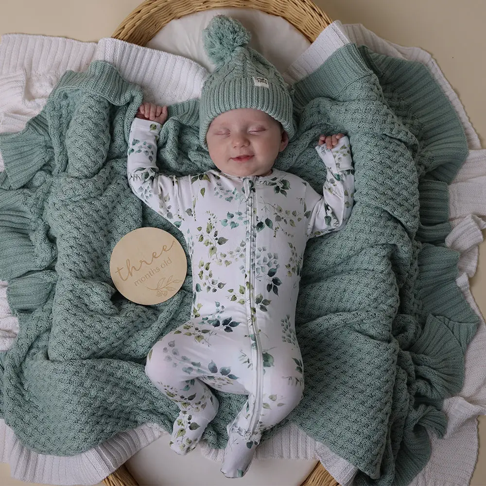 Snuggle Hunny Kids Snuggle Hunny Eden Organic Snuggle Sleepsuit Zip Footie