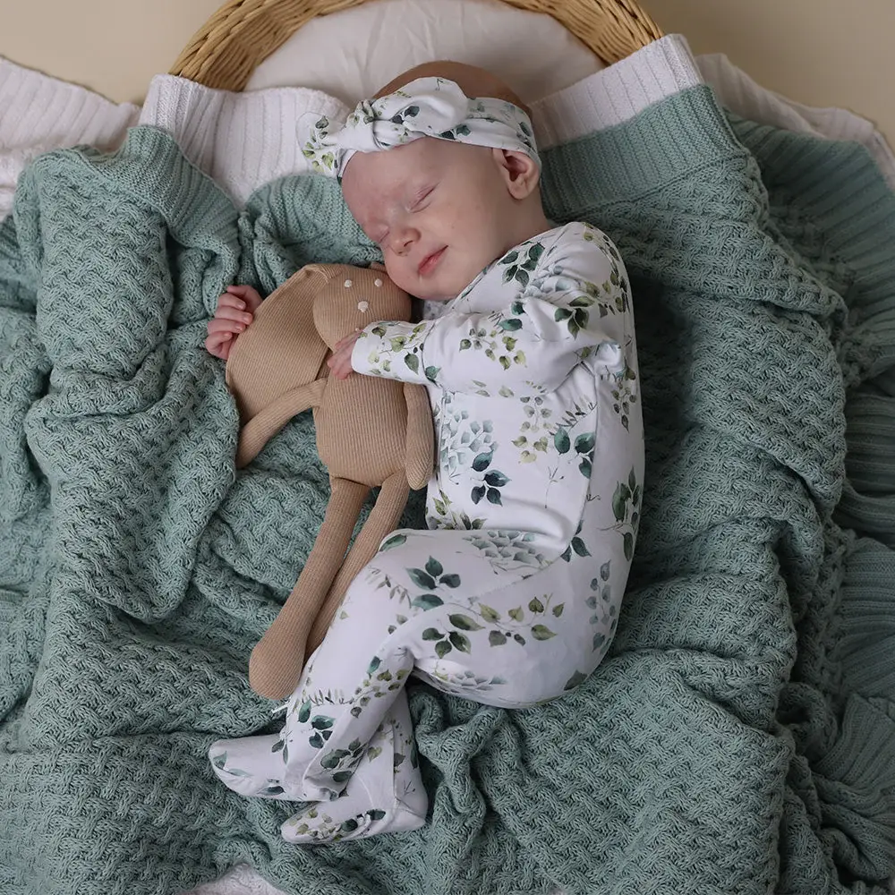Snuggle Hunny Kids Snuggle Hunny Eden Organic Snuggle Sleepsuit Zip Footie