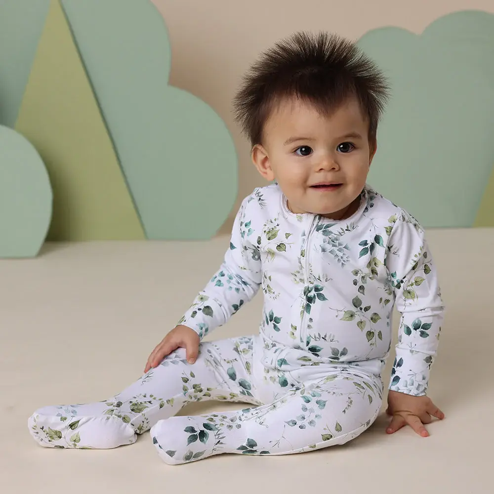 Snuggle Hunny Kids Snuggle Hunny Eden Organic Snuggle Sleepsuit Zip Footie