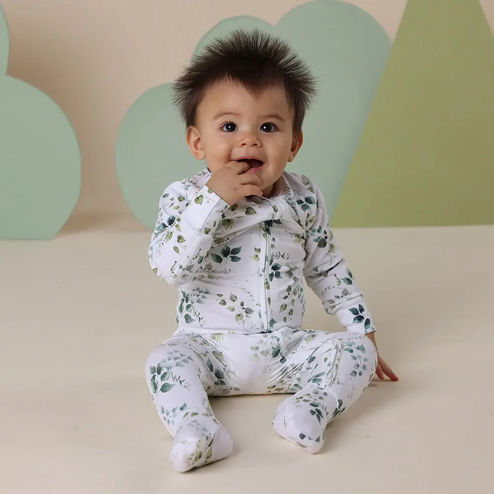 Snuggle Hunny Kids Snuggle Hunny Eden Organic Snuggle Sleepsuit Zip Footie