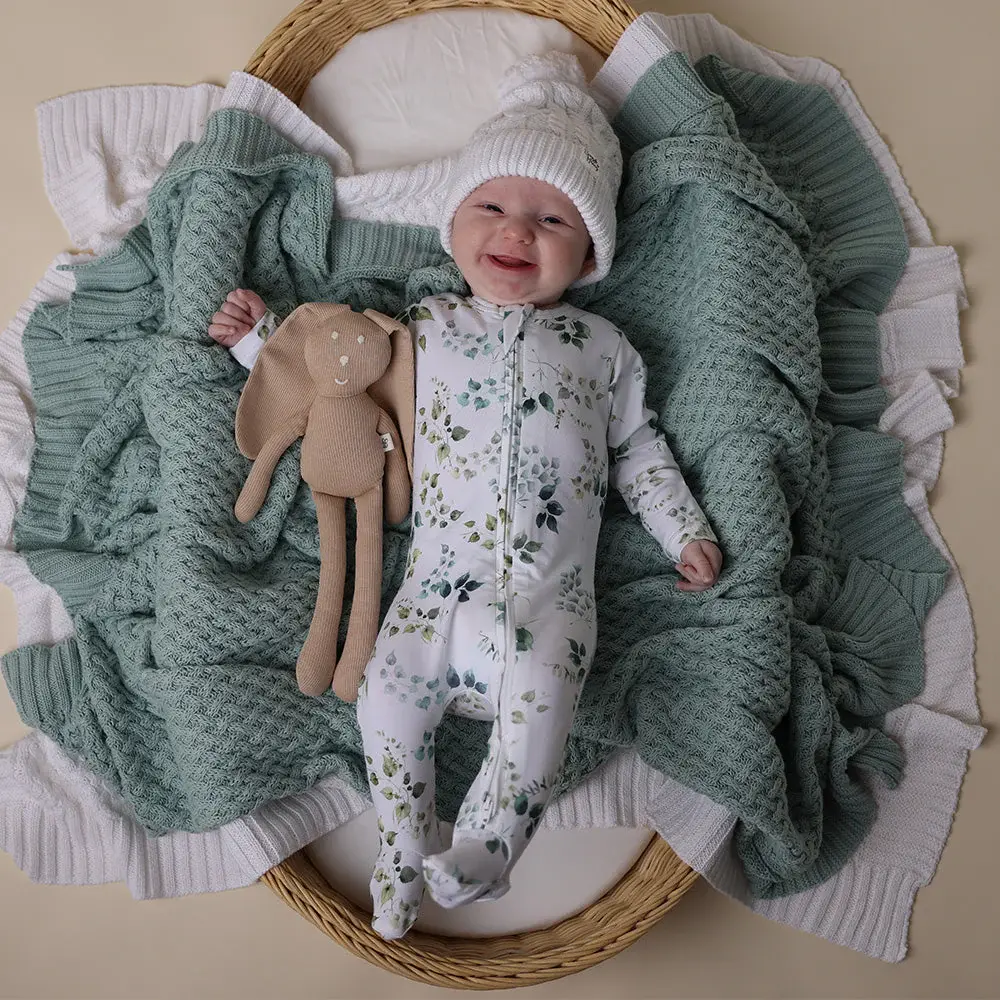Snuggle Hunny Kids Snuggle Hunny Eden Organic Snuggle Sleepsuit Zip Footie