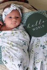 Snuggle Hunny Kids Snuggle Hunny Eden Organic Jersey Wrap & Topknot Set