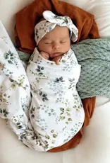 Snuggle Hunny Kids Snuggle Hunny Eden Organic Jersey Wrap & Topknot Set