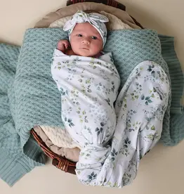 Snuggle Hunny Kids Snuggle Hunny Eden Organic Jersey Wrap & Topknot Set