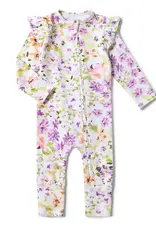 Snuggle Hunny Kids Snuggle Hunny Isla Organic Snugglesuit Convertible Romper with Frill