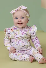 Snuggle Hunny Kids Snuggle Hunny Isla Organic Snugglesuit Convertible Romper with Frill