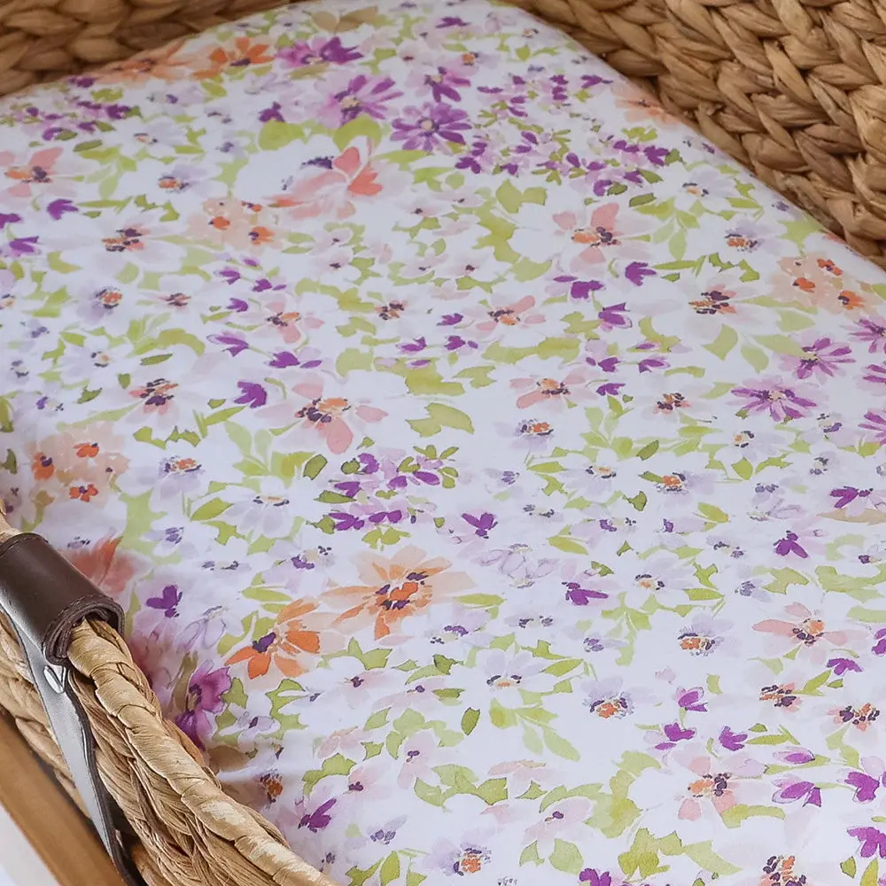 Snuggle Hunny Kids Snuggle Hunny Isla Organic Bassinet Sheet / Change Pad Cover