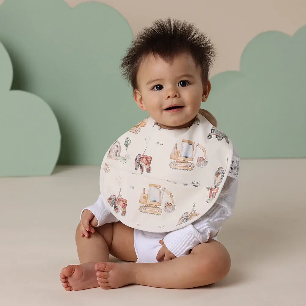 Snuggle Hunny Kids Snuggle Hunny Diggers & Tractors Snuggle Bib