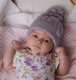 Snuggle Hunny Kids Snuggle Hunny Lavender Organic Baby Knit Beanie - S