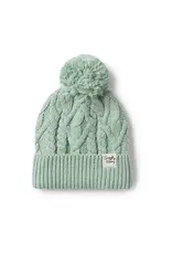 Snuggle Hunny Kids Snuggle Hunny Sage Organic Baby Knit Beanie - S (0-3m)
