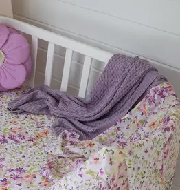 Snuggle Hunny Kids Snuggle Hunny Lavender Diamond Knit Organic Baby Blanket