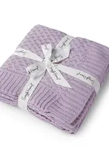 Snuggle Hunny Kids Snuggle Hunny Lavender Diamond Knit Organic Baby Blanket