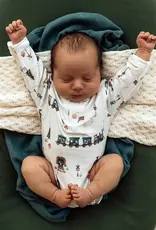 Snuggle Hunny Kids Snuggle Hunny Trains Long Sleeve Organic Bodysuit