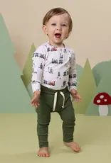 Snuggle Hunny Kids Snuggle Hunny Trains Long Sleeve Organic Bodysuit