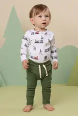 Snuggle Hunny Kids Snuggle Hunny Trains Long Sleeve Organic Bodysuit