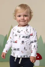 Snuggle Hunny Kids Snuggle Hunny Trains Organic Long Sleeve Top