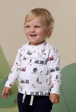 Snuggle Hunny Kids Snuggle Hunny Trains Organic Long Sleeve Top