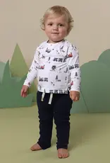 Snuggle Hunny Kids Snuggle Hunny Trains Organic Long Sleeve Top