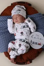 Snuggle Hunny Kids Snuggle Hunny Trains Organic Growsuit