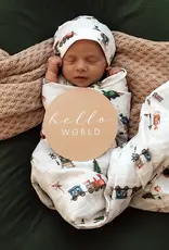 Snuggle Hunny Kids Snuggle Hunny Trains Organic Muslin Wrap