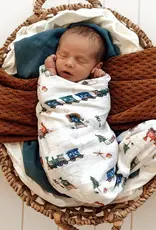 Snuggle Hunny Kids Snuggle Hunny Trains Organic Muslin Wrap