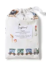 Snuggle Hunny Kids Snuggle Hunny Trains Organic Bassinet Sheet / Change Pad Cover