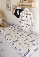 Snuggle Hunny Kids Snuggle Hunny Trains Organic Bassinet Sheet / Change Pad Cover