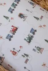 Snuggle Hunny Kids Snuggle Hunny Trains Organic Bassinet Sheet / Change Pad Cover