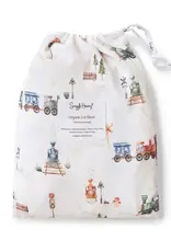 Snuggle Hunny Kids Snuggle Hunny Trains Organic Fitted Cot Sheet