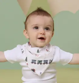 Snuggle Hunny Kids Snuggle Hunny Trains Organic Dribble Bib